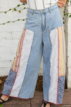 Patchwork Denim Pants -Hippie Vibe Tribe Shop 18325982 9e748fc9 cd4e 4b70 ab0e 178eaa334355