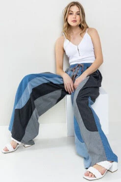 Denim Contrast Jeans