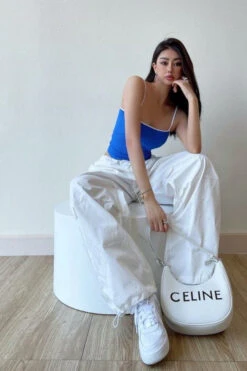 Drawstring Parachute Pants