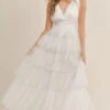 Wedding White Pearl Accented Gown