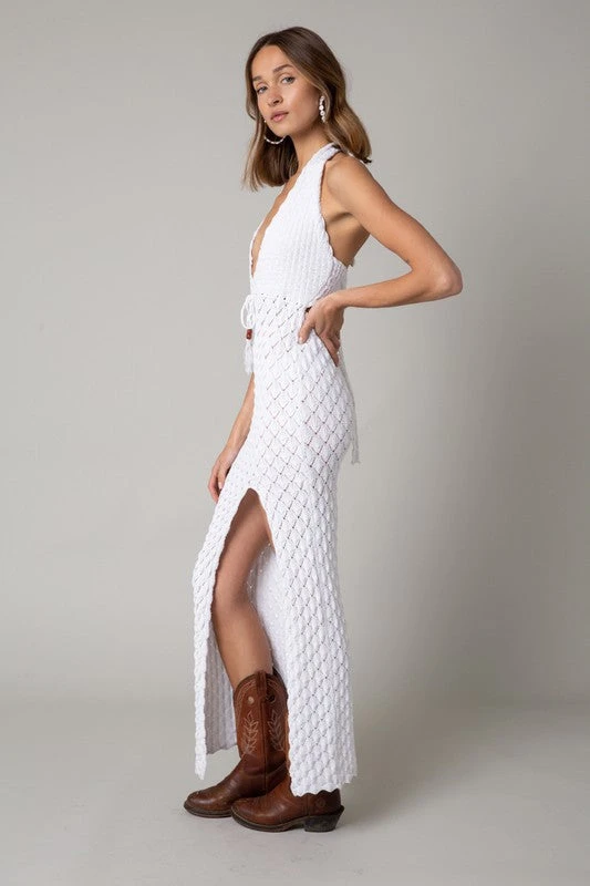 White Odessa Crochet Maxi 2 White Odessa Crochet Maxi - Image 2