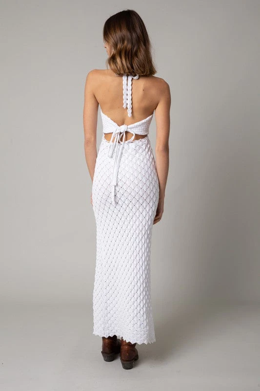 White Odessa Crochet Maxi 3 White Odessa Crochet Maxi - Image 3