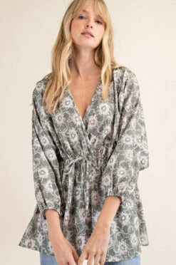 Floral V-Neck Tunic