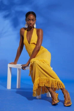 Mustard Halter Fringe Maxi -Hippie Vibe Tribe Shop 18812896 9bc5c81e e902 4b4b 9ad7 57290bb5e8cc 1