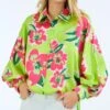 VIVID FLORAL PRINT SHIRT