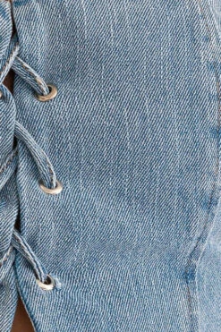 Denim Halter Neck Lace-up Top -Hippie Vibe Tribe Shop 18960020 195cd36c b31a 4052 b02a 8f3312090ed5