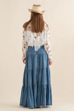 Denim Tiered Button Up Maxi Skirt -Hippie Vibe Tribe Shop 18976525 7dd6a311 120a 4ffe aba0 ad356e40d8fc