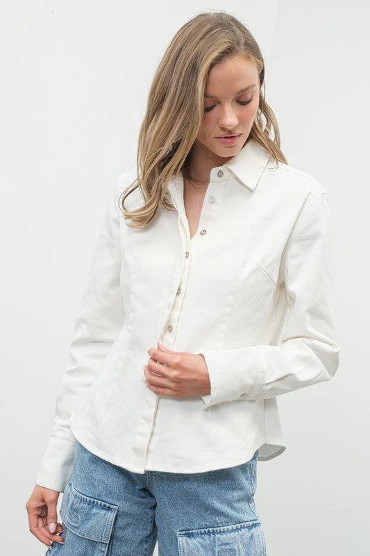 Parker Denim Blouse 3 Parker Denim Blouse - Image 3