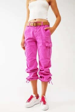 Pink Cargo Pants