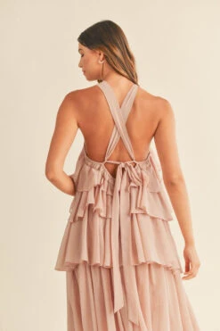 BEIGE HALTER RUFFLE DRESS -Hippie Vibe Tribe Shop 19442478 11546ba3 6ec3 4f71 a41c 0687505ec35a 1