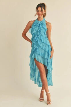 AQUA BLUE HALTER RUFFLE DRESS 8 AQUA BLUE HALTER RUFFLE DRESS -Hippie Vibe Tribe Shop 19675640 5bb40ffb 3d9f 4298 a4f4 2c54d0c19d54