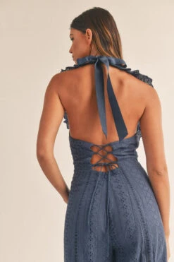 Navy Blue Ruffle Jumpsuit -Hippie Vibe Tribe Shop 19782870 1caea103 01ad 4c58 9a26 d658a33b32a4
