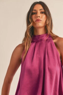 Magenta Satin Halter Top And Shorts -Hippie Vibe Tribe Shop 19787417 fca8cebd 4d6f 43e1 b663 4f69a5dacb22