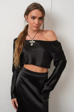 Satin Maxi Skirt & Crop Top -Hippie Vibe Tribe Shop 20004372 3d0a09ff da10 48b3 9126 be030a4c2e89