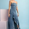 Mineral Washed Denim Dress