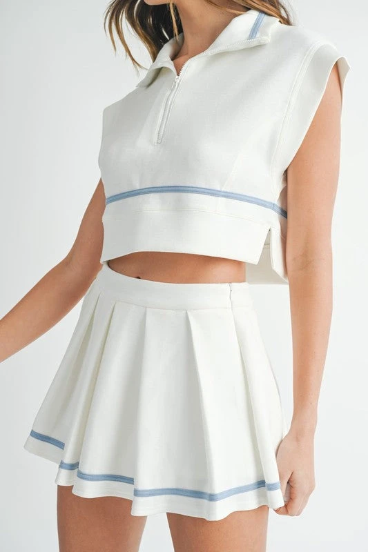 Varsity Crop Top & Mini Squirt 3 Varsity Crop Top & Mini Squirt - Image 3