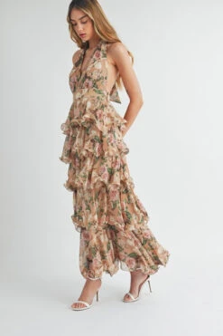 Floral Print Halter Maxi -Hippie Vibe Tribe Shop 21835279 d5850435 9b1d 4d77 8815 d9b7bb75543c