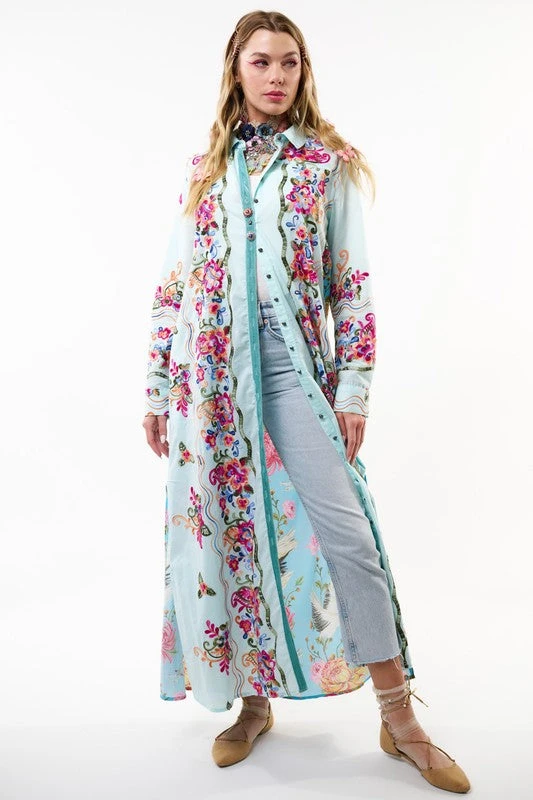 Magical Embroidered Duster. 4 Magical Embroidered Duster. - Image 4