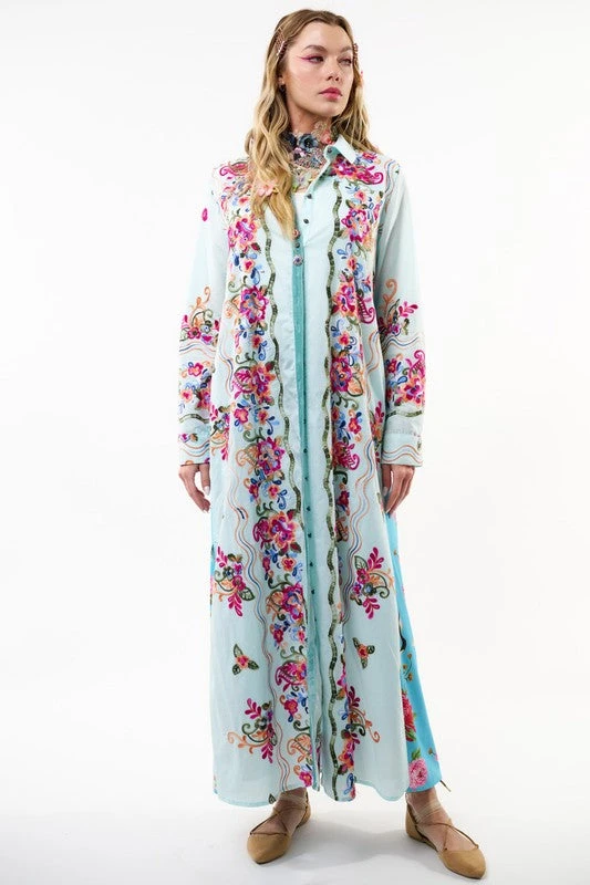 Magical Embroidered Duster. 3 Magical Embroidered Duster. - Image 3