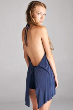 Loose Fit, Hi-low Halter -Hippie Vibe Tribe Shop 5134343 T16021MODALSANDWASHNAVY5