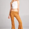Hippie Faux Suede Bell Bottoms