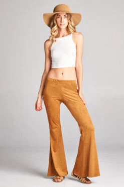 Hippie Faux Suede Bell Bottoms