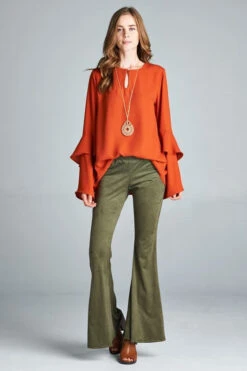 Hippie Faux Suede Bell Bottoms -Hippie Vibe Tribe Shop 5727283 5826527 GS 070