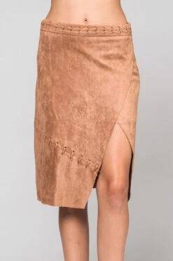 Suede Midi Skirt