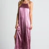 Pink Halter Maxi Dress