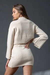 Knit Crop Sweater & Skirt 4 Knit Crop Sweater & Skirt - Image 4