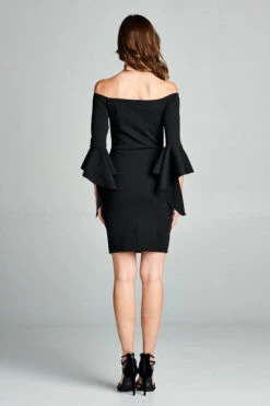 Black Embroidered Off-Shoulder -Hippie Vibe Tribe Shop 6559869 WD1043BLACK 2