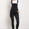 Stretchy Skinny-FitBlack Denim Overall