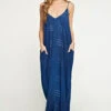Sleeveless V-Neckline Maxi Dress