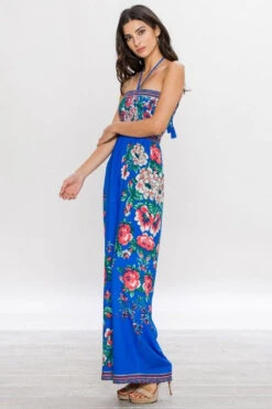 Halter Floral Jumpsuit. -Hippie Vibe Tribe Shop 7223460 T sideip6303blue13 1