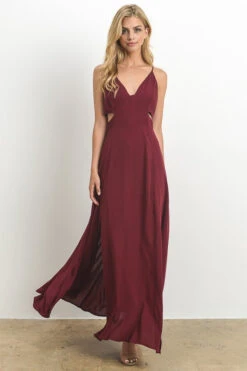 Burgundy Cinderella Maxi Gown -Hippie Vibe Tribe Shop 7483097 HD4412 W 1 1