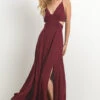 Burgundy Cinderella Maxi Gown