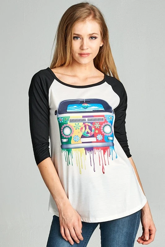 Hippie VanBaseball Tee 1 Hippie VanBaseball Tee