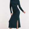 Turtle Neck Slimming Maxi