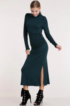 Turtle Neck Slimming Maxi