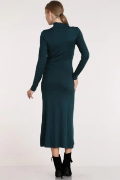 Turtle Neck Slimming Maxi -Hippie Vibe Tribe Shop 7557626 D10187HUNTERGREEN 5