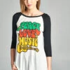 Peace Love & Music Baseball Shirt