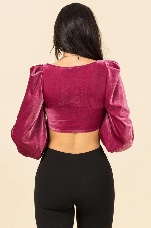 Velvet Renaissance Crop Top 8 Velvet Renaissance Crop Top - Image 8