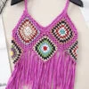 Fuschia Crocheted Tank