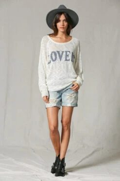 Love Is.. Soft & Cozy Light Knitted Sweater Top