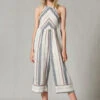 Halter Striped Jumpsuit