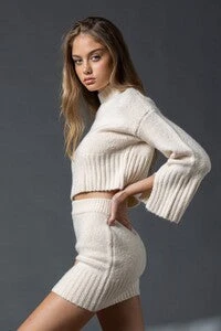 Knit Crop Sweater & Skirt 3 Knit Crop Sweater & Skirt - Image 3