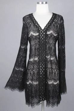 Bell Sleeves Bathing Suit Cover-Up -Hippie Vibe Tribe Shop BAZ201701131405029076955 Color L 0