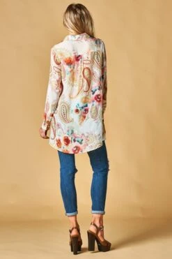 Bohemian Paisley Blouse -Hippie Vibe Tribe Shop BT10369 BT10369 04 1