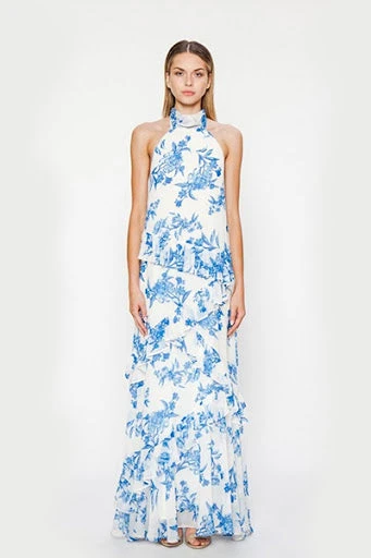 Chiffon Floral Maxi Dress 1 Chiffon Floral Maxi Dress