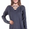 Cozy Front Lace Up Sweater